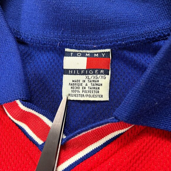 VTG Tommy Hilfiger Mens International Athletics Long Sleeve Shirt M (Tag XL) - Picture 3 of 7